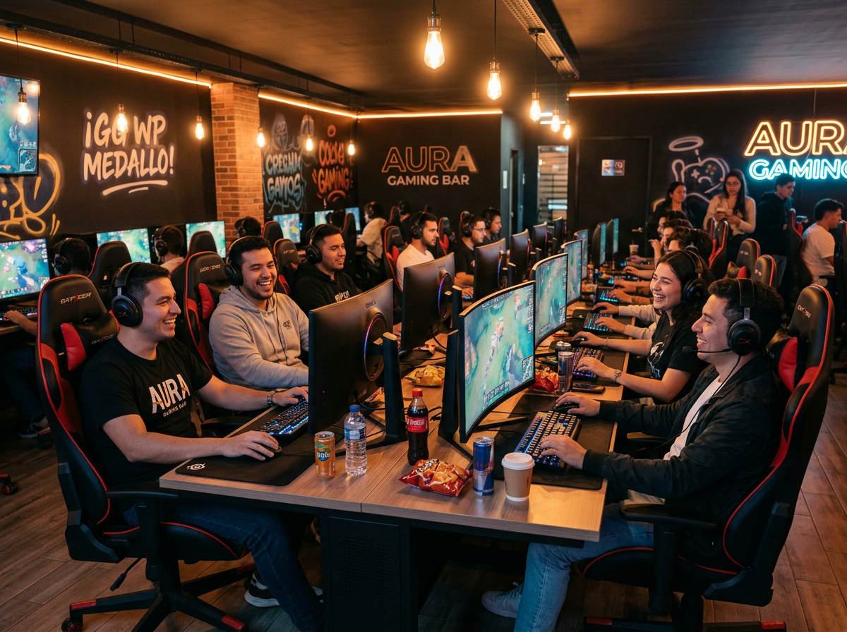 Ambiente social Lervaki Juegos Café